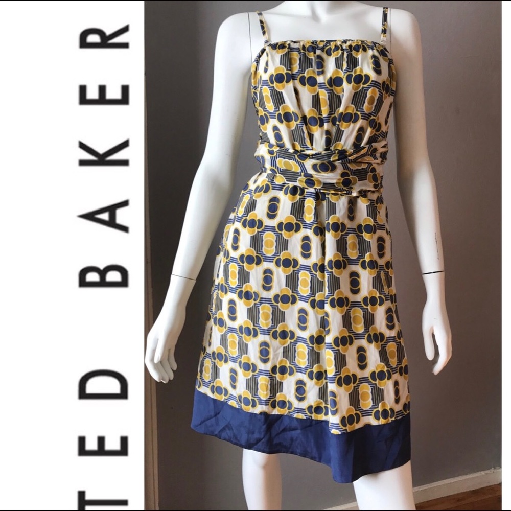 COPY - TED BAKER SIZE 1 SPAGHETTI STRAP SUN DRESS SUMMER